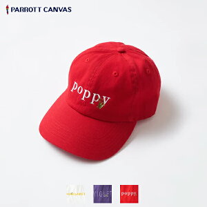 40%OFF / PARROTT CANVAS / Flower Embroidery Cap �t�����[�h�J�L���b�v / PC23115003 / �p���b�g�L�����o�X / 2023�t�� / �l�R�|�X�Ή�