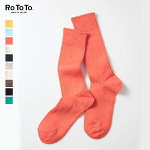 10%OFF�N�[�|���Ώ� / ���g�g ROTOTO | LINEN COTTON RIBBED CREW SOCKS | R1461 | �C�� �\�b�N�X | ���j�Z�b�N�X | �t�����`���l�� �I�[�K�j�b�N�R�b�g�� | ���{�� | 2025�t�� | �l�R�|�X�Ή�