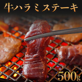 牛ハラミステーキ 味付け 500g　焼肉 BBQ 肉 牛肉 ハラミ