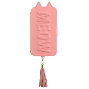 UNiCASE(���j�P�[�X) UNI-CSDIP19S-2TTCPK �s���N iPhone11 Pro�p Tassel Tail Cat Flip Case ���J���^�C�v