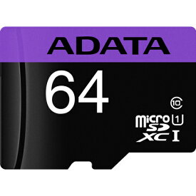 ADATA Technology AUSDX64GUICL10-RA1 マイクロSDメモリーカード MicroSDHC/XC UHS-I CLASS10 64G