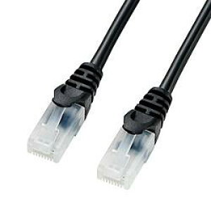�T�����T�v���C LA-Y5TS-01BK �u���b�N �c���܂�h�~ CAT5e LAN�P�[�u�� 1m LAY5TS01BK