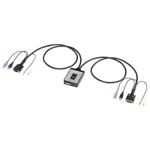 �T�����T�v���C SW-KVM2DUN �p�\�R�������ؑ֊� 2:1 �f�B�X�v���C�G�~�����[�V�����Ή�DVI SWKVM2DUN