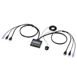 �T�����T�v���C SW-KVM2WHU HDMI�Ή��茳�X�C�b�`�t���p�\�R�������ؑ֊� 2:1 SWKVM2WHU