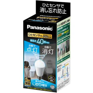 �p�i�\�j�b�N Panasonic LED�d�� �ЂƃZ���T�^�C�v �����F E26���� 40W�`���� 485lm LDA5DGKUNS LDA5DGKUNS