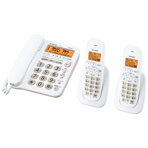 在庫あり 送料込 14時までの注文で当日出荷可能 送料込 シャープ JD-G32CW デジタルコードレス電話機 子機2台 ホワイト