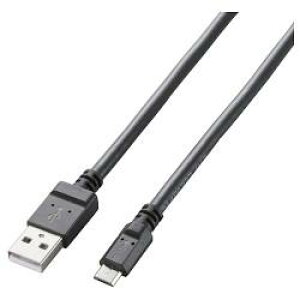 �G���R��(ELECOM) MPA-AMB2U08BK �u���b�N microUSB�P�[�u�� 2A�Ή� 0.8m