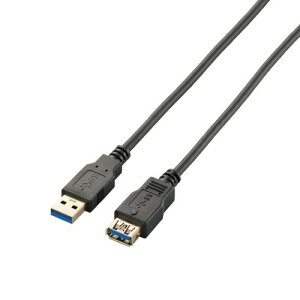 �G���R��(ELECOM) USB3-E10BK �u���b�N USB3.0�����P�[�u�� A-A 1m