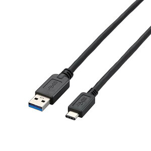 �G���R��(ELECOM) USB3-AC05BK �u���b�N USB3.1�P�[�u�� A-TypeC 0.5m