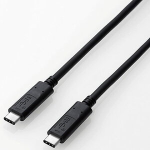 �G���R��(ELECOM) USB3-CCP05NBK �u���b�N USB3-CCPNBK�V���[�Y USB3.1�P�[�u�� 0.5m