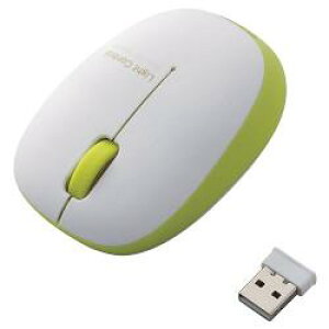 �G���R��(ELECOM) M-BL20DBGN �O���[�� ���C�����X BlueLED�}�E�X 3�{�^��
