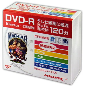 ���C������ HDDR12JCP10SC �^��E�^���p DVD-R 4.7GB ��� �ǋL �^�� �v�����^�u�� 1-16�{�� 10��