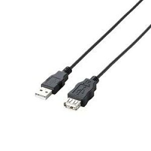 �G���R��(ELECOM) U2C-JE30BK �u���b�N USB2.0�����P�[�u�� AM-AF 3m
