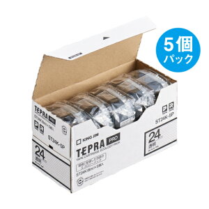 �L���O�W�� KING JIM �e�v��PRO 5�� �������x�� ���� ������ 24mm ST24K-5P ST24K5P