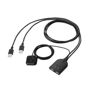 �G���R��(ELECOM) KM-A22BBK �p�\�R���ؑ֊� USB 2��ؑ�