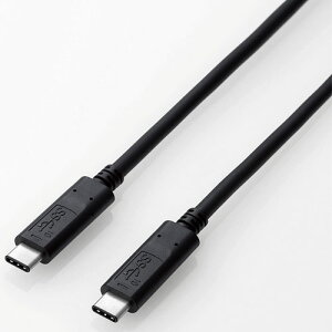 �G���R�� ELECOM USB3-CC5P10NBK �u���b�N USB3-CC5PNBK�V���[�Y USB3.1�P�[�u�� 1m USB3CC5P10NBK