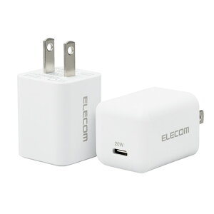 GR ELECOM MPA-ACCP27WH(zCg) USB[d AC[d 2Zbg PDΉ 20W Type-C ×1|[g