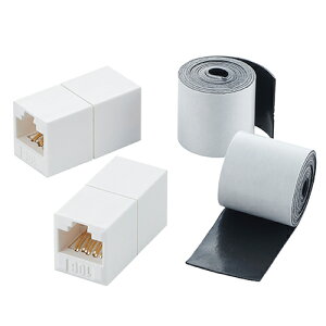 �G���R�� ELECOM LD-VAPFR6A/SET �z���C�g LAN���p�R�l�N�^ �ی�e�[�v�Z�b�g CAT6A LDVAPFR6ASET