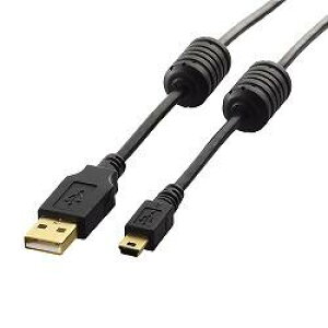 �G���R��(ELECOM) U2C-MF30BK �u���b�N USB2.0�P�[�u�� �t�F���C�g�R�A�t�� 3m
