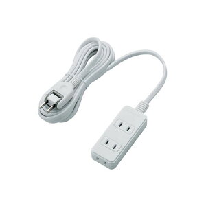 �G���R��(ELECOM) T-TS02-2330WH �z���C�g �d���^�b�v 180�x�X�C���O�v���O �����R�[�h 2�s�� 3�� 3m