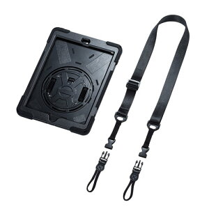 �T�����T�v���C PDA-IPAD1617BK iPad 10.2�C���` �ϏՌ��P�[�X �n���h���A�X�^���h�A�V�����_�[�x���g�t�� PDAIPAD1617BK