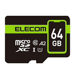 �G���R��(ELECOM) MF-SP064GU11A2R �X�}�[�g�t�H���p microSDXC�������J�[�h 64GB Class10