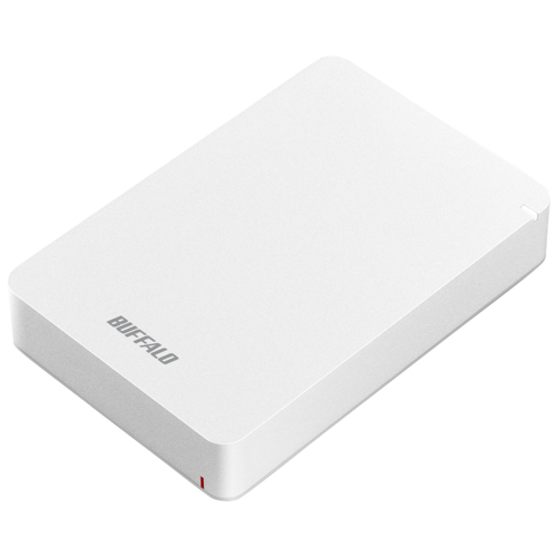 バッファロー(BUFFALO) HD-PGF5.0U3-GWHA(ホワイト) ポータブルHDD 5TB USB3.1(Gen1)  3.0 2.0接続 耐衝撃