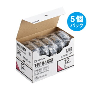 �L���O�W�� KING JIM �e�v��PRO 5�� �����x�� �� �����O�^�C�v ������ 12mm SS12KL-5P SS12KL5P