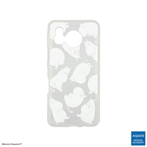 グルマンディーズ(gourmandis) MMN-143A 総柄 ムーミン IIIIfit Clear SHARP AQUOS sense7対応ケース