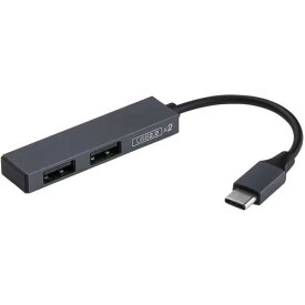 ナカバヤシ UH-C2562GY(グレー) USB2.0 Type-C 2ポート変換ハブ