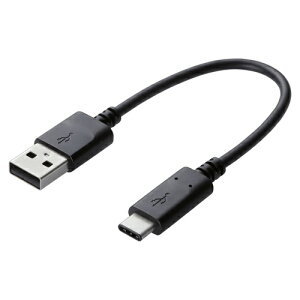 �G���R��(ELECOM) MPA-AC01NBK �u���b�N �X�}�[�g�t�H���pUSB�P�[�u�� USB A-C 0.15m
