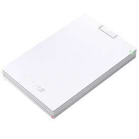 バッファロー(BUFFALO) HD-PGAC2U3-WA(ホワイト) USB Type-C & USB Type-A ケーブル付属 ポータブルHDD 2TB