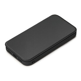 PGA PG-22SGF01BK(ブラック) iPhone14ProMax用 手帳型 ガラスフリップケース マグネットロック