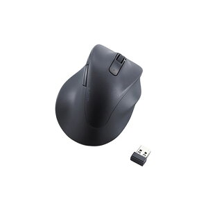 �G���R��(ELECOM) M-XGL30DBSKBK �u���b�N ���C�����X�}�E�X �É� ���� 2.4GHz 5�{�^�� �E���p L�T�C�Y
