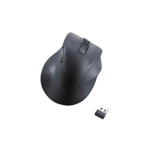 �G���R��(ELECOM) M-XGXL30DBSKBK �u���b�N ���C�����X�}�E�X �É� ���� 2.4GHz 5�{�^�� �E���p