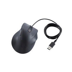 �G���R��(ELECOM) M-XGXL30UBSKBK �u���b�N �L���}�E�X �É� 5�{�^�� �E���p XL�T�C�Y