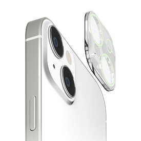 PGA iPhone15/15 Plus用 カメラフルプロテクター 蓄光