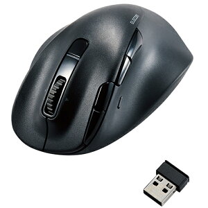 �G���R�� ELECOM M-XGS50MBSKBK �u���b�N Bluetooth �}�E�X �����ڑ��� �É� ���C�����X 8�{�^�� S�T�C�Y MXGS50MBSKBK