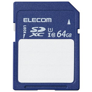 �G���R��(ELECOM) MF-FS064GU11C SD�J�[�h SDXC 64GB Class10 UHS-I U1 80MB/s ���x�� SD�J�[�h�P�[�X�t��