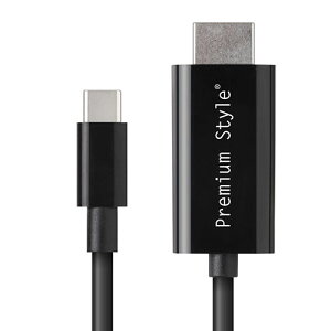 PGA PG-SUCTV2MBK HDMI�~���[�����O�P�[�u�� USB Type-C 2m