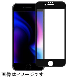 オウルテック(OWLTECH) OWL-GPIC47F-BAG(ブラック) iPhone SE 第2世代/8/7/6s用 フチが欠けない全面保護 強化ガラス