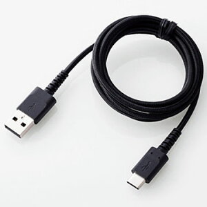 �G���R��(ELECOM) MPA-ACS12NBK �u���b�N ���ϋvUSB Type-C�P�[�u�� 1.2m