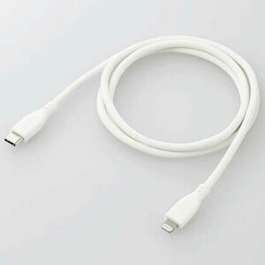 GR(ELECOM) MPA-CLSS10WH zCg Ȃ߂炩USB-C to LightningP[u 1m