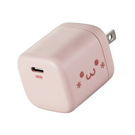 エレコム(ELECOM) EC-AC13A-PF(ピンクフェイス) USB Power Delivery 45W AC充電器(C×1)