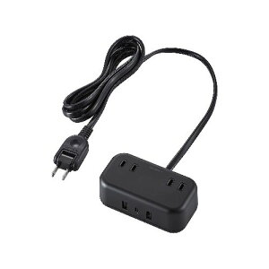 GR(ELECOM) ECT-25215BK(ubN) d^bv 1.5m(RZg×2 Type-C×1 USB-A×2) PDΉ