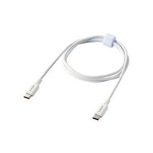 �G���R��(ELECOM) MPA-CCSSM10WH �z���C�g USB Type-C TM �P�[�u�� �V���R�����b�V���^�C�v 1m