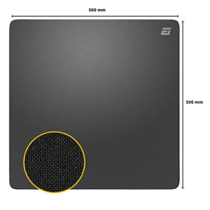 Endgame Gear(�G���h�Q�[���M�A) EGG-EMC-500-BLK EM-C PLUS �Q�[�~���O�}�E�X�p�b�h 500×500mm