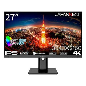 �W���p���l�N�X�g(JAPANNEXT) JN-IPS2710UHDR-HSP 27�^ 4K�f�B�X�v���C ���@�\�X�^���h���f��