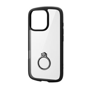 GR(ELECOM) PM-A24CTSLFCRBK ubN iPhone16 PropP[X nCubh Ռz y JYی݌v