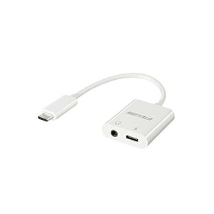 obt@[(BUFFALO) BSMPCPD350WH(zCg) Type-C to 3.5mm4 I[fBIϊA_v^[ USB PDdΉ